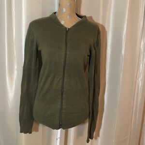 ASOS‎ green zip up sweater